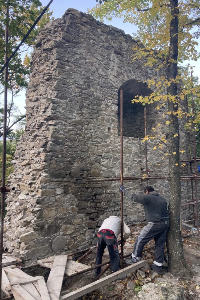 Strieľňa v západnej hradbe po oprave