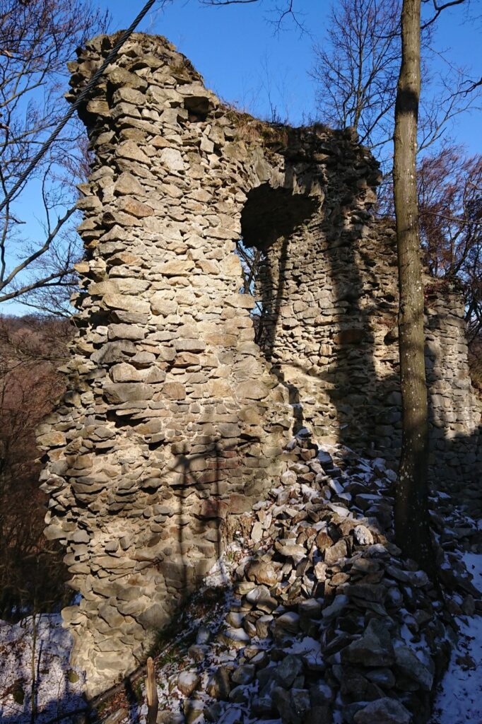 Strieľňa v západnej hradbe pred opravou